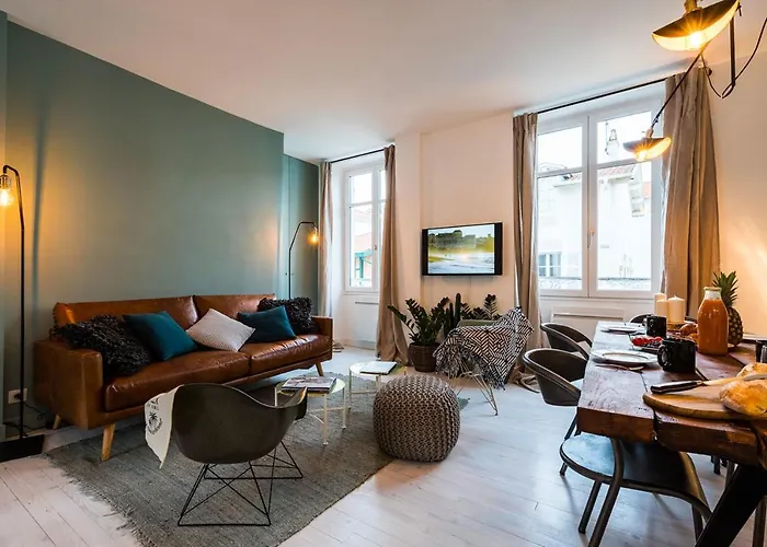 Appartement L'atelier Keyweek Vintage Duplex With Parking Center Biarritz